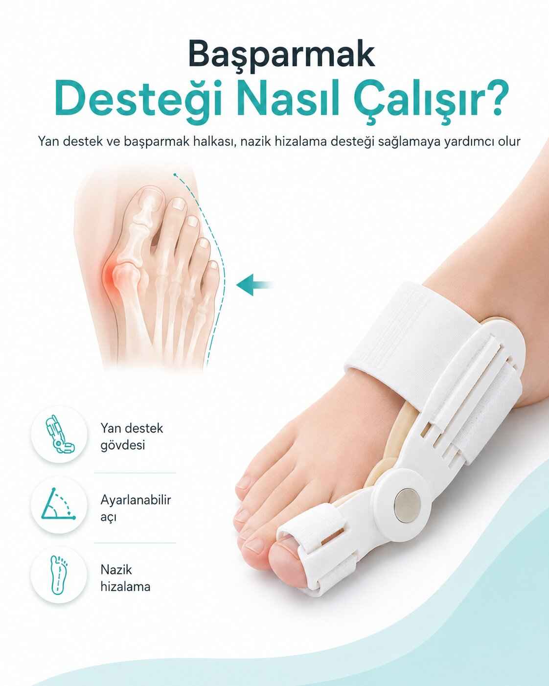 Başparmak desteği nasıl çalışır